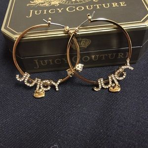 Juicy couture hoop earrings